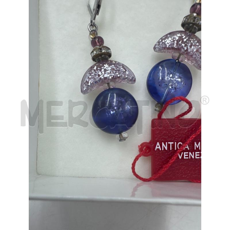 ORECCHINI GLICINE VIOLA ANTICA MURRINA | Mercatino dell'Usato Marsala 2