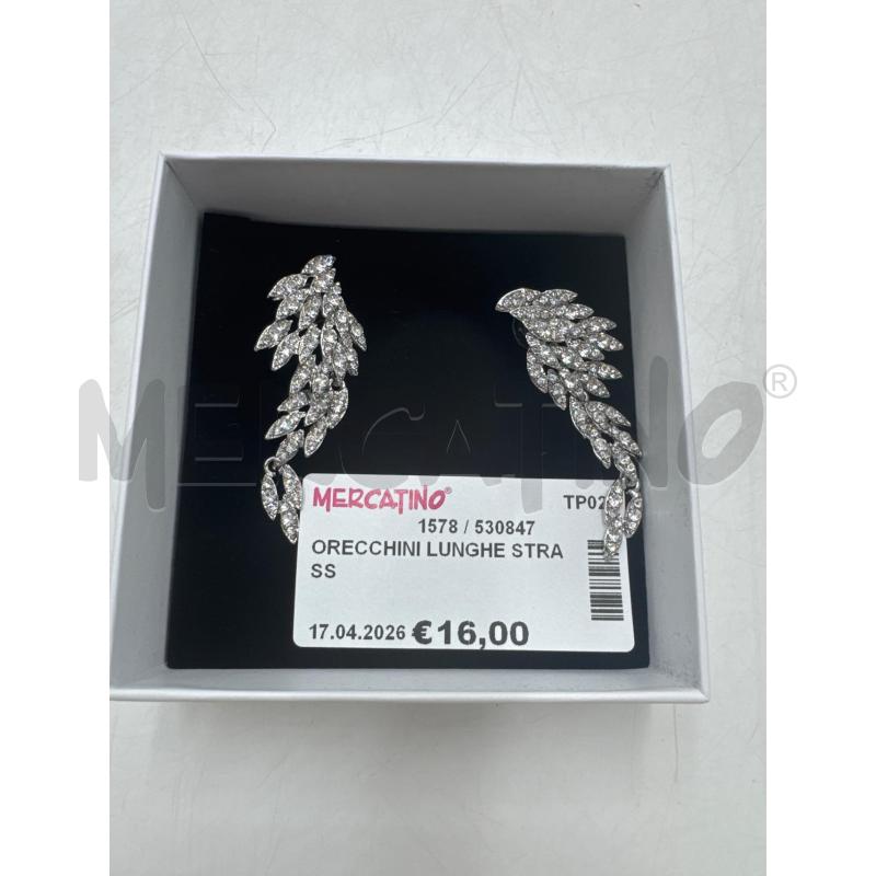 ORECCHINI LUNGHE STRASS | Mercatino dell'Usato Marsala 1