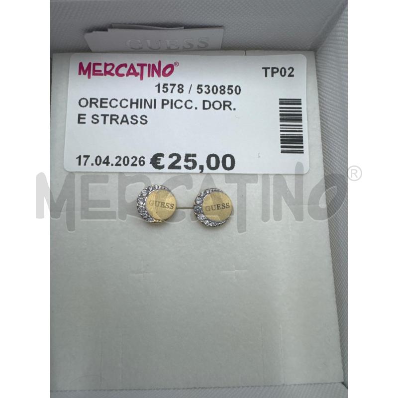 ORECCHINI PICC. DOR. E STRASS | Mercatino dell'Usato Marsala 2