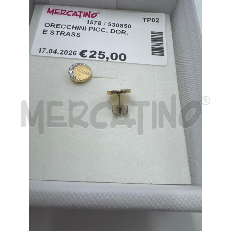 ORECCHINI PICC. DOR. E STRASS | Mercatino dell'Usato Marsala 3