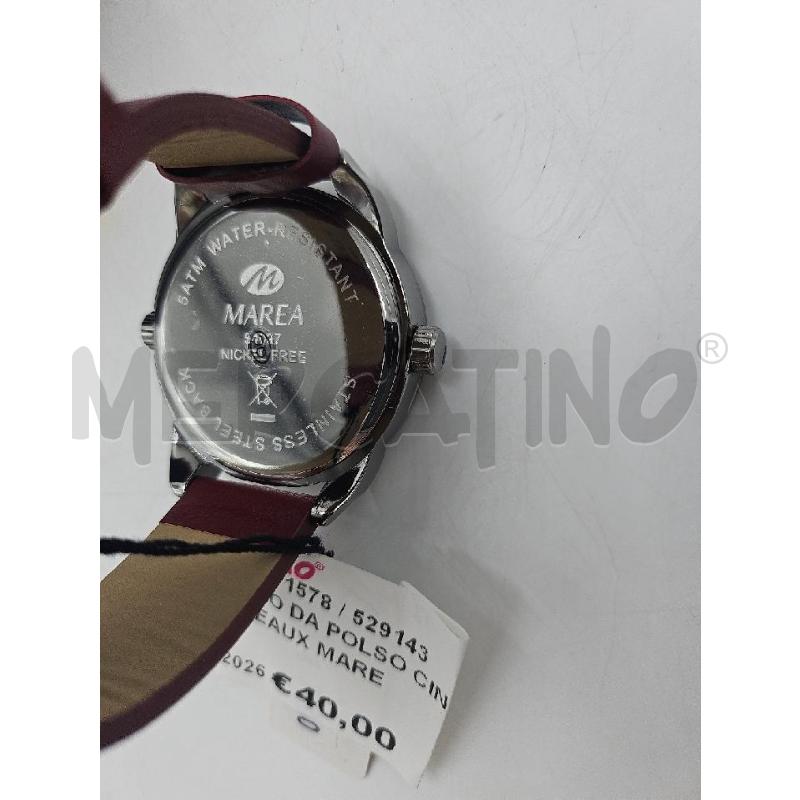 OROLOGIO DA POLSO CINT. BORDEAUX MARE | Mercatino dell'Usato Marsala 4