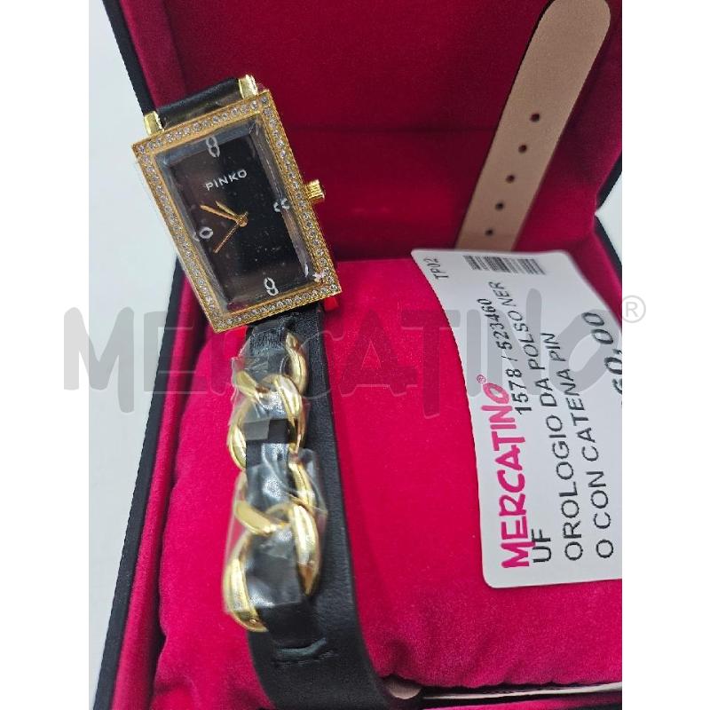 OROLOGIO DA POLSO NERO CON CATENA | Mercatino dell'Usato Marsala 1