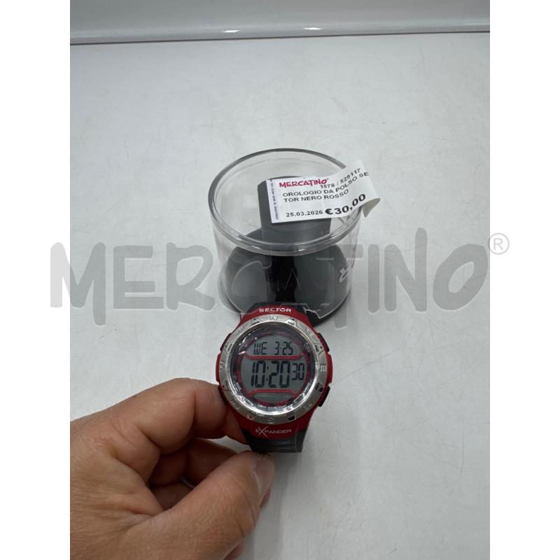 OROLOGIO DA POLSO SECTOR NERO ROSSO | Mercatino dell'Usato Marsala 1