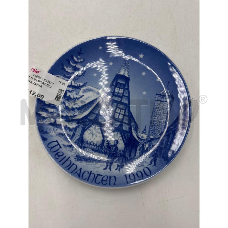 PIATTO BLU IN PORCELLANA 1990 BAVARIA | Mercatino dell'Usato Marsala 1