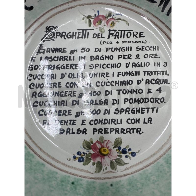 PIATTO IN CER LA SPAGHETTATA | Mercatino dell'Usato Marsala 2