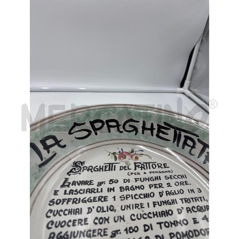 PIATTO IN CER LA SPAGHETTATA | Mercatino dell'Usato Marsala 3