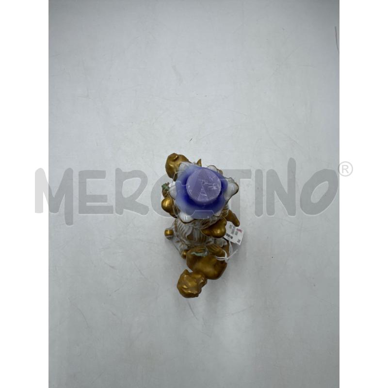 PORTA CANDELA IN PORCELLANA CON PITTINI DOR | Mercatino dell'Usato Marsala 4