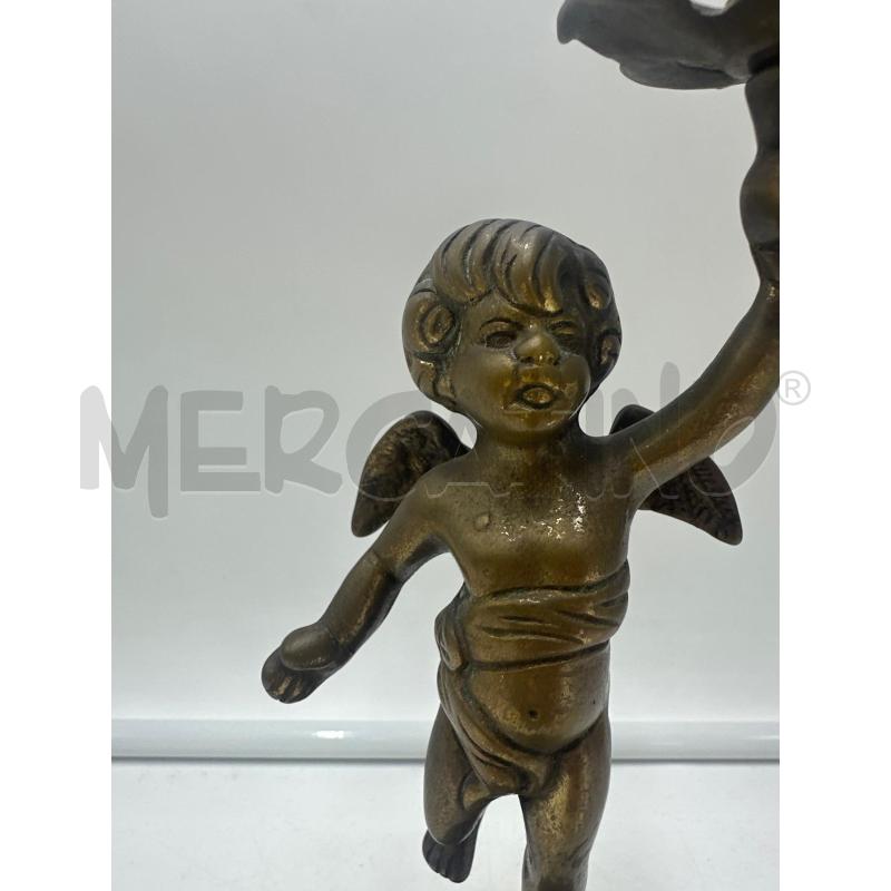 PUTTO IN OTTONE PORTA CANDELA  | Mercatino dell'Usato Marsala 2