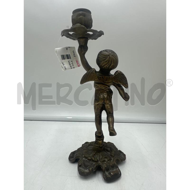 PUTTO IN OTTONE PORTA CANDELA  | Mercatino dell'Usato Marsala 4