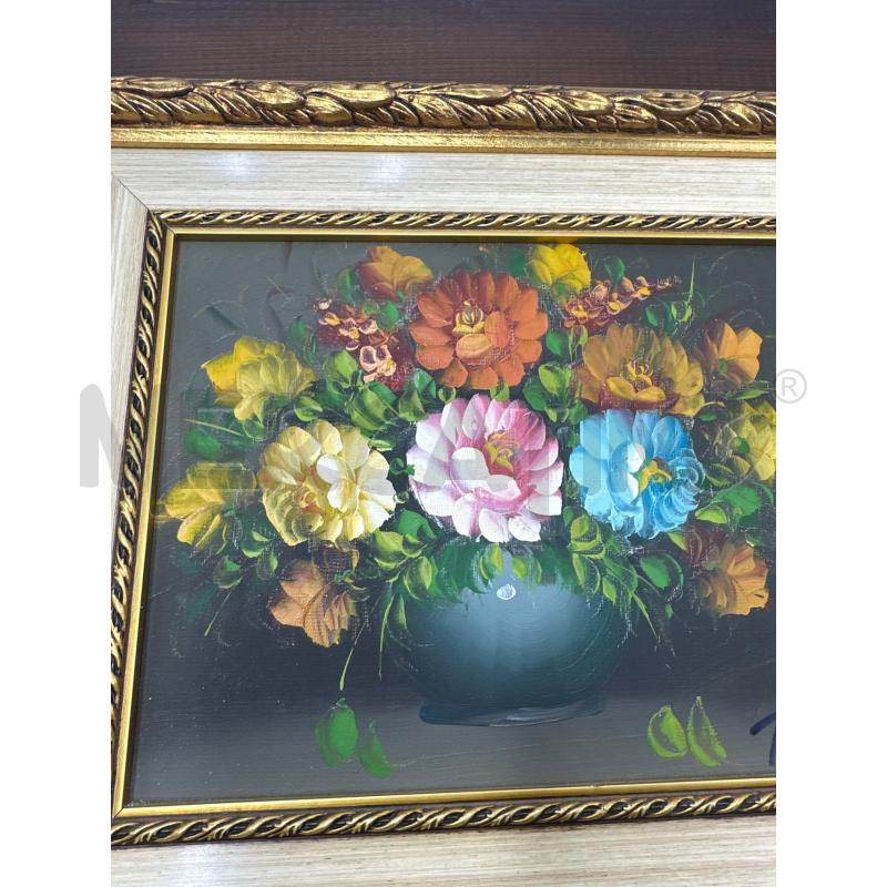 QUADRO CON FIORI COR MARRO  | Mercatino dell'Usato Marsala 3