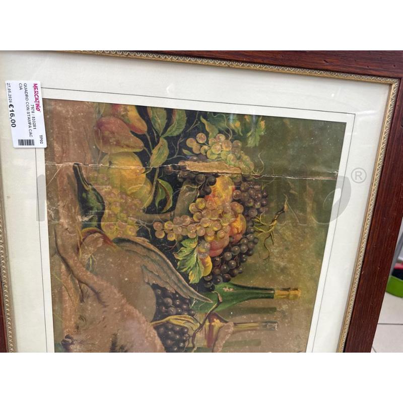 QUADRO CON STAMPA CACCIA | Mercatino dell'Usato Marsala 2