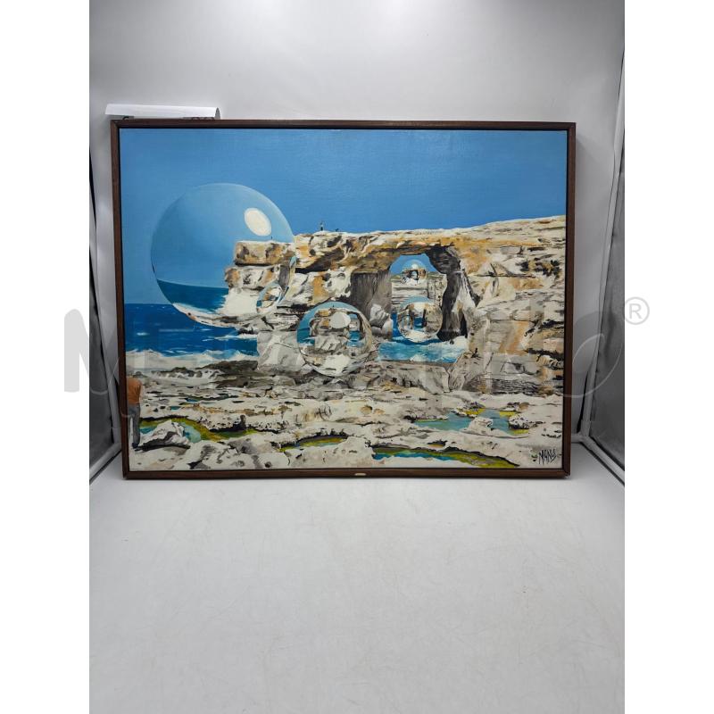 QUADRO IN PITTURA FIRMATO MANU | Mercatino dell'Usato Marsala 1