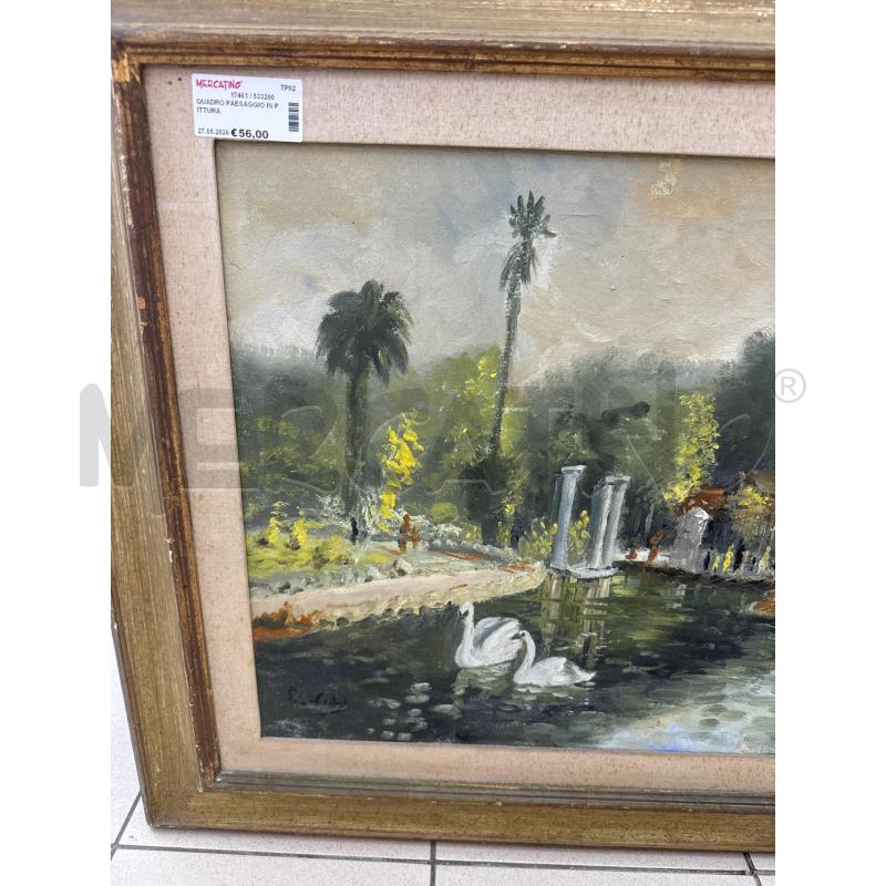 QUADRO PAESAGGIO IN PITTURA | Mercatino dell'Usato Marsala 3