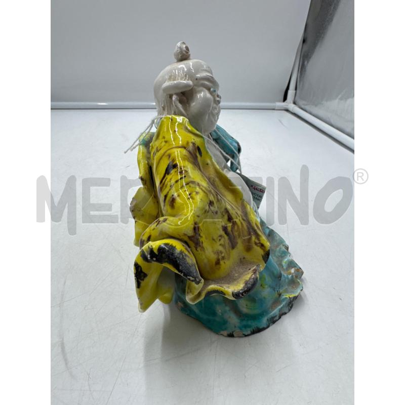 SCULTURA BUDDA IN CERAMICA  | Mercatino dell'Usato Marsala 2