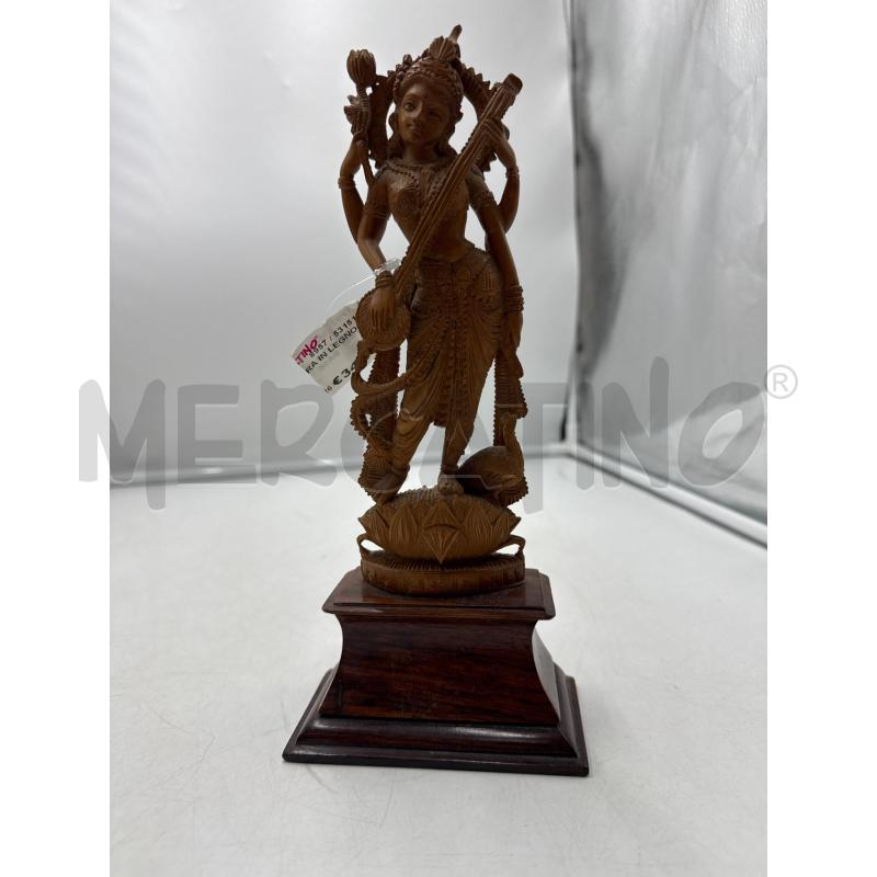 SCULTURA IN LEGNO CON BASE | Mercatino dell'Usato Marsala 1