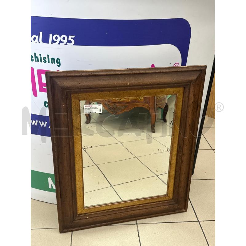 SPECCHIO CON CORNICE IN LEGNO  | Mercatino dell'Usato Marsala 1