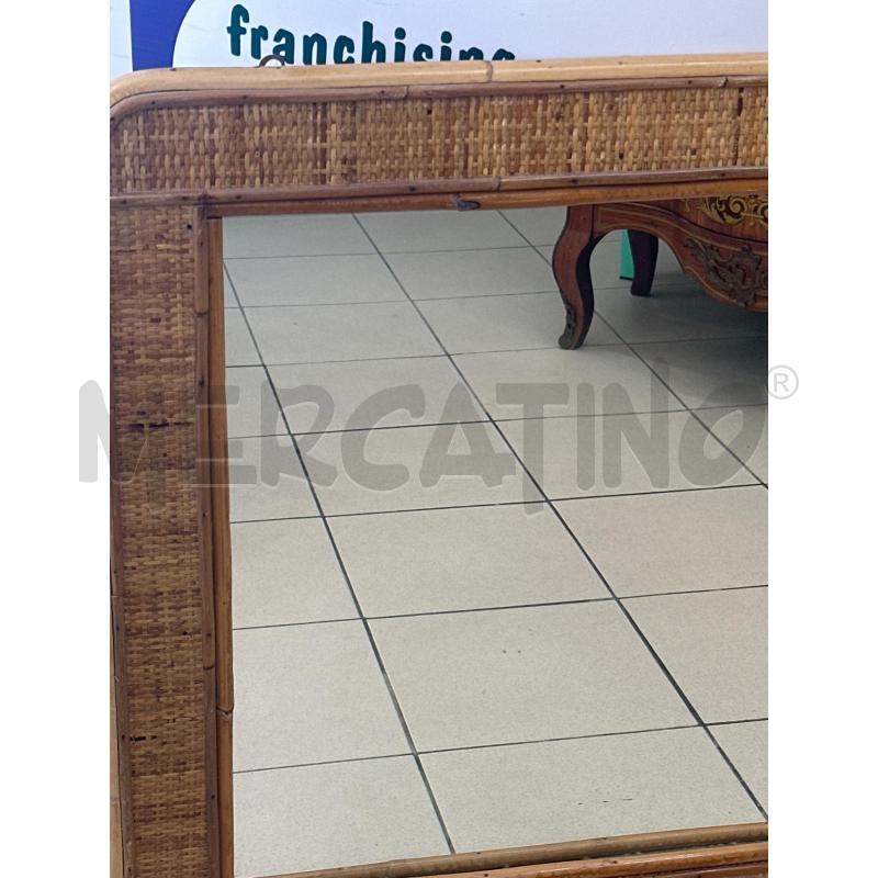 SPECCHIO IN RATTAN  | Mercatino dell'Usato Marsala 3
