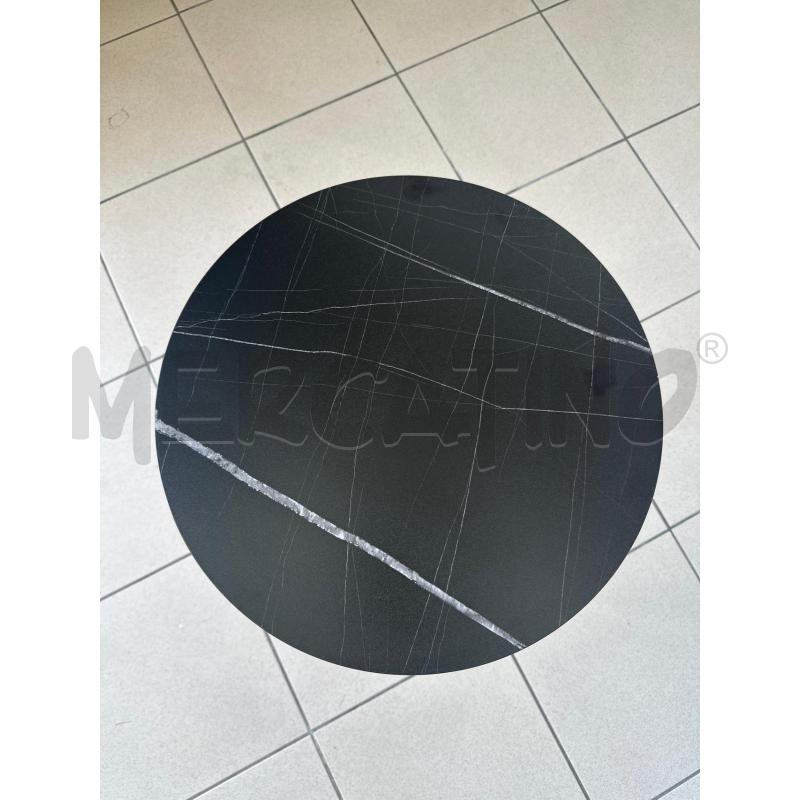TAVOLINO PICCOLO ROTONDO NERO  | Mercatino dell'Usato Marsala 1