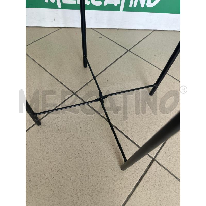 TAVOLINO PICCOLO ROTONDO NERO  | Mercatino dell'Usato Marsala 4