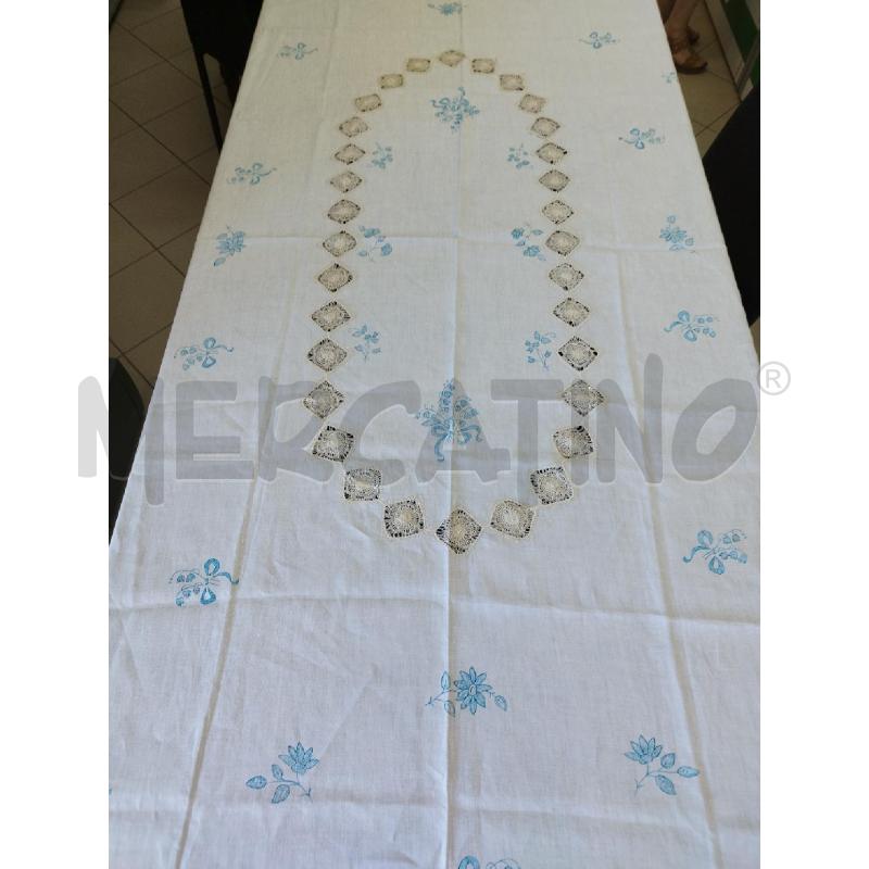 TOVAGLIA DA TAVOLA OVALE LINO RIC. E PITT. | Mercatino dell'Usato Marsala 1