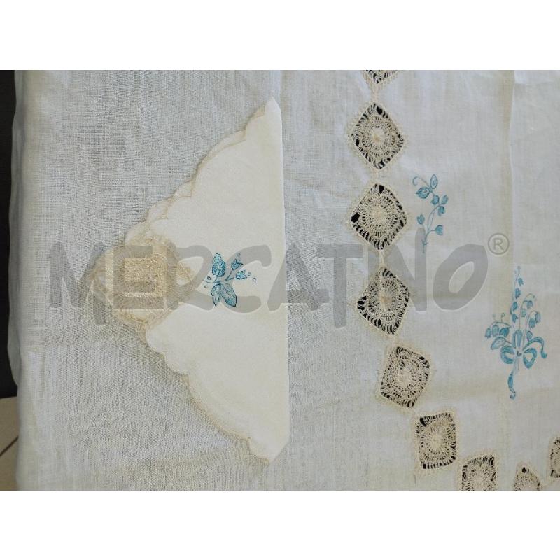 TOVAGLIA DA TAVOLA OVALE LINO RIC. E PITT. | Mercatino dell'Usato Marsala 3