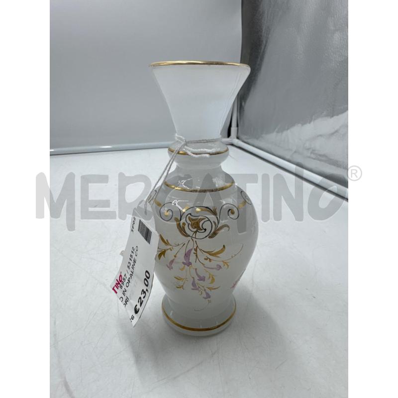 VASETTO IN OPALINE CON DIS FIORI  | Mercatino dell'Usato Marsala 1