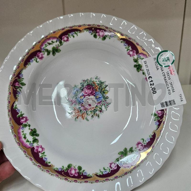 ALZATINA CERAMICA FIORI ROSA | Mercatino dell'Usato Mazara del vallo 3
