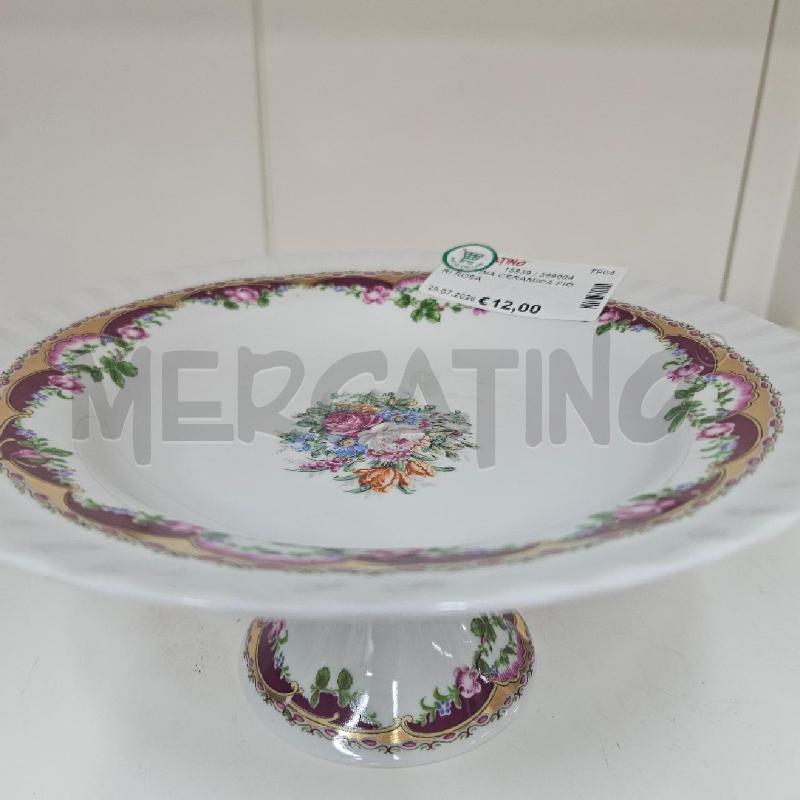 ALZATINA CERAMICA FIORI ROSA | Mercatino dell'Usato Mazara del vallo 4