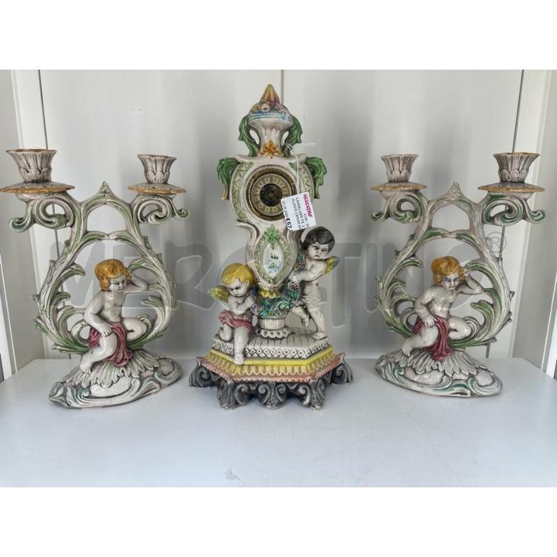 CANDELABRI PZ. 2 + OROLOGIO CERAM ANGIOL | Mercatino dell'Usato Mazara del vallo 5