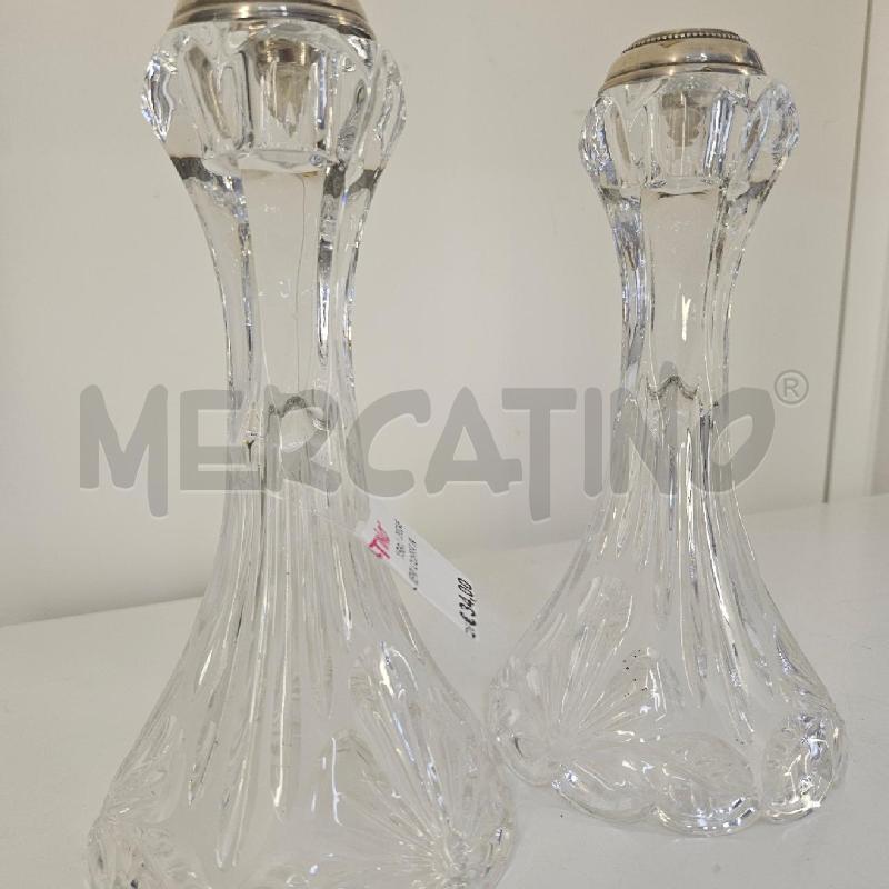CANDELIERI COPPIA IN VETRO | Mercatino dell'Usato Mazara del vallo 3