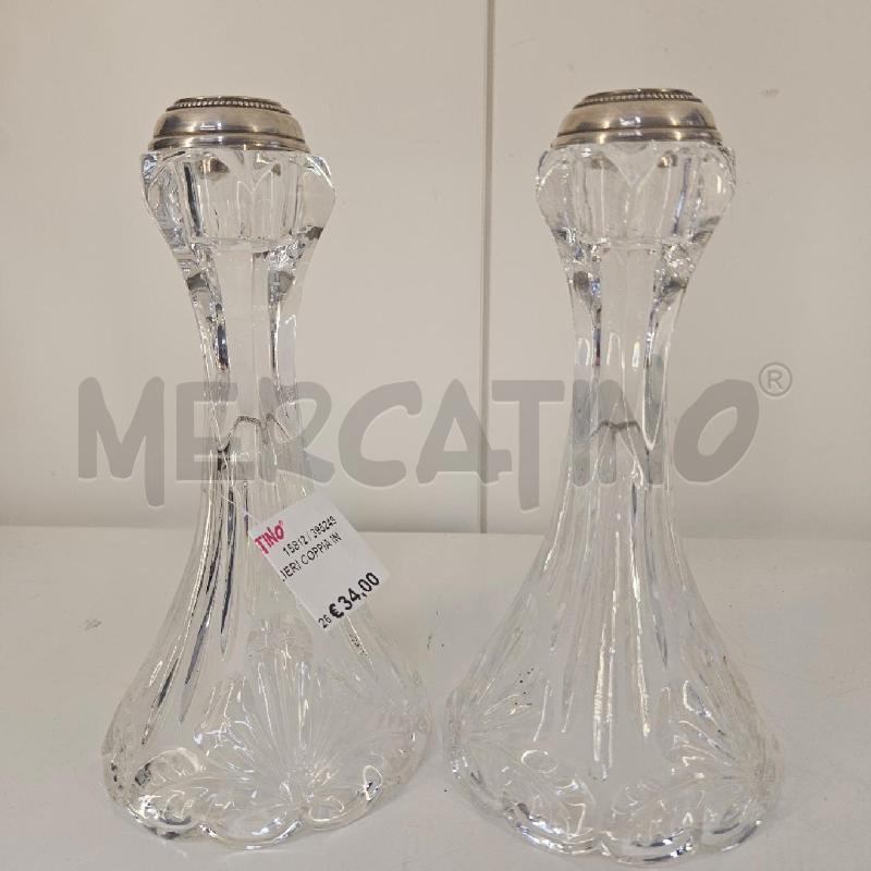 CANDELIERI COPPIA IN VETRO | Mercatino dell'Usato Mazara del vallo 5