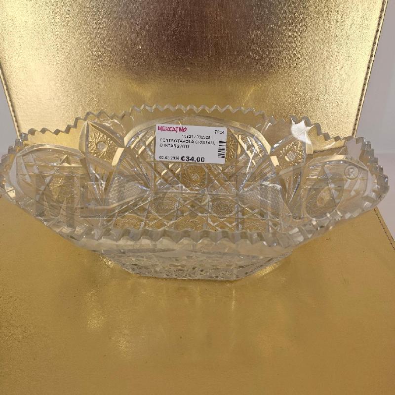 CENTROTAVOLA CRISTALLO INTARSIATO | Mercatino dell'Usato Mazara del vallo 2