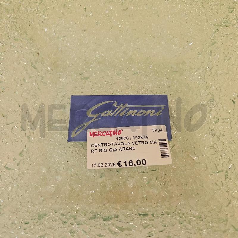 CENTROTAVOLA VETRO MART RIG GIA ARANC VERDE GATT | Mercatino dell'Usato Mazara del vallo 5