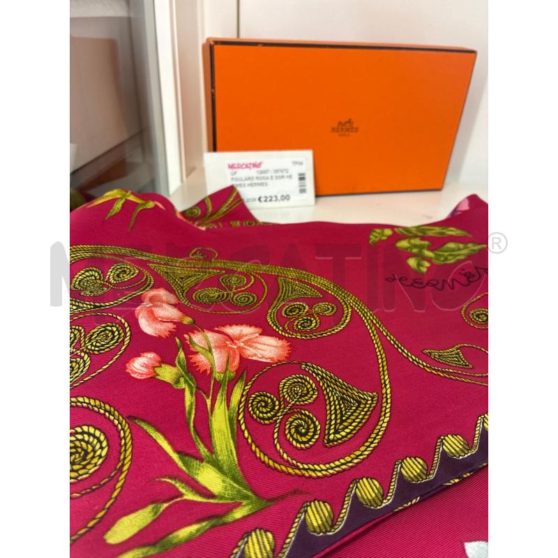 FOULARD ROSA E DOR HERMES | Mercatino dell'Usato Mazara del vallo 3
