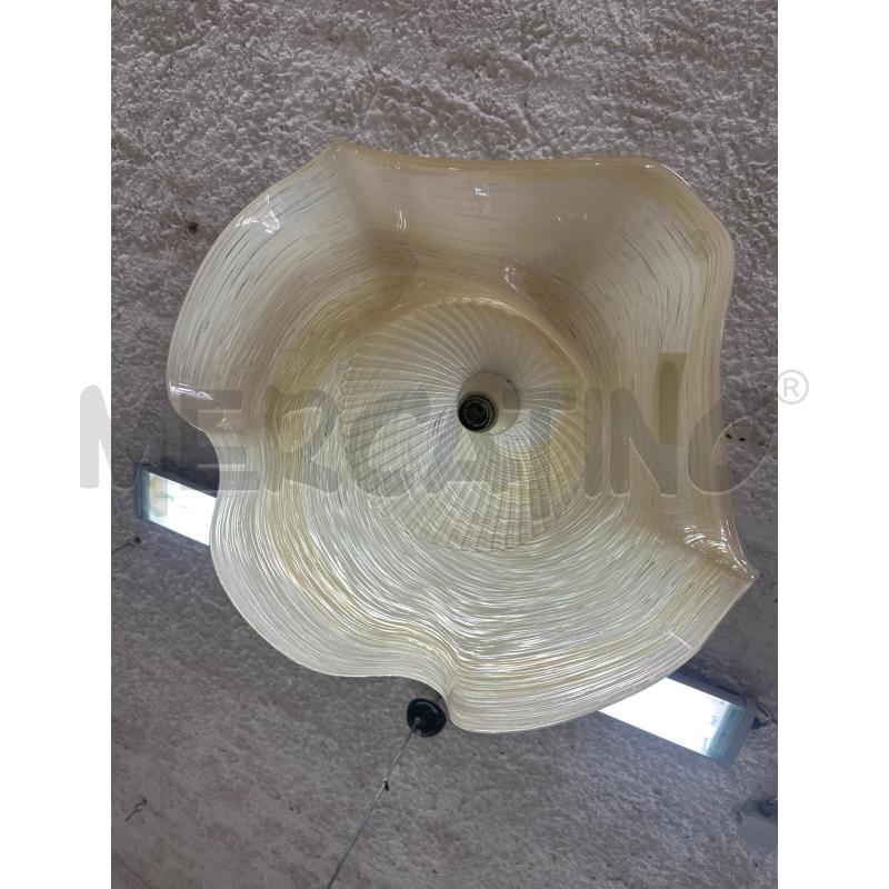 LAMPADARIO VETRO GIA BEIGE | Mercatino dell'Usato Mazara del vallo 3