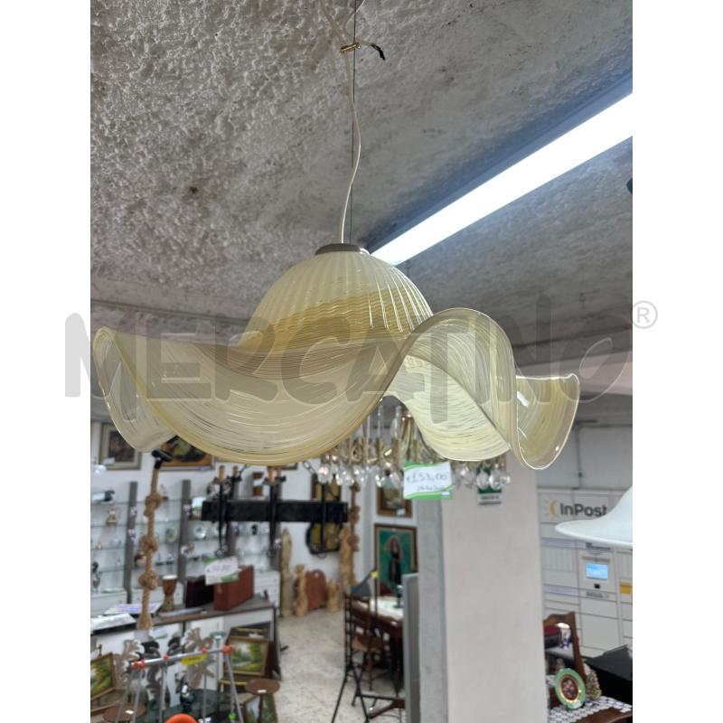 LAMPADARIO VETRO GIA BEIGE | Mercatino dell'Usato Mazara del vallo 5