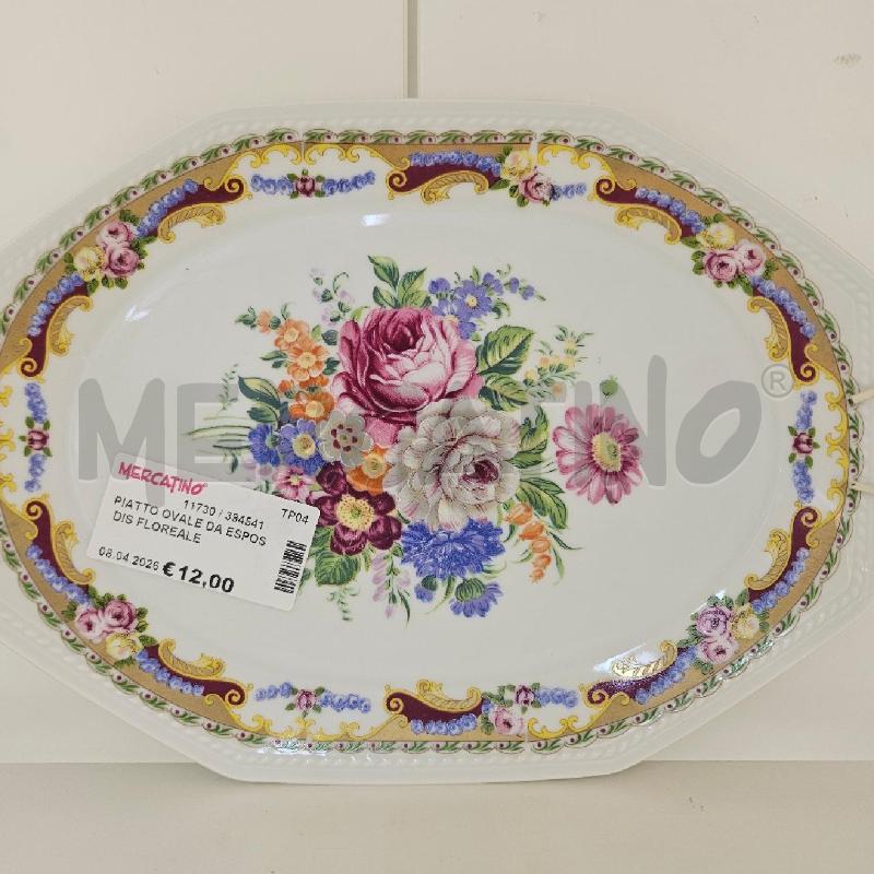 PIATTO OVALE DA ESPOS DIS FLOREALE | Mercatino dell'Usato Mazara del vallo 2