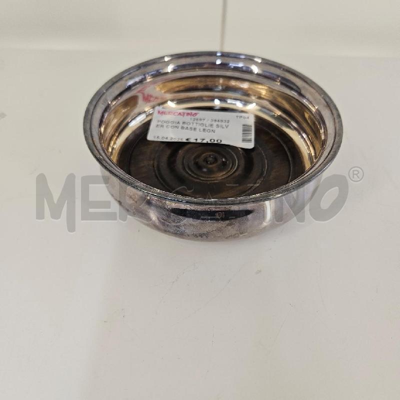 POGGIA BOTTIGLIE SILVER CON BASE LEGNO | Mercatino dell'Usato Mazara del vallo 1