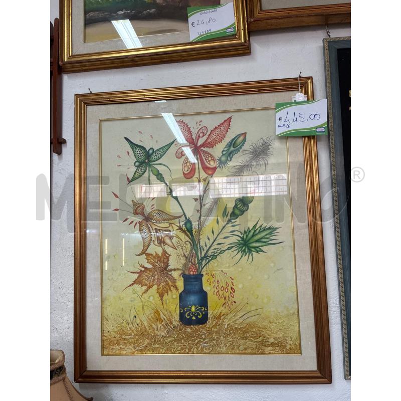 QUADRO DIPINTO VASO CON FIORI PITT ANTONIO CANNATA | Mercatino dell'Usato Mazara del vallo 1