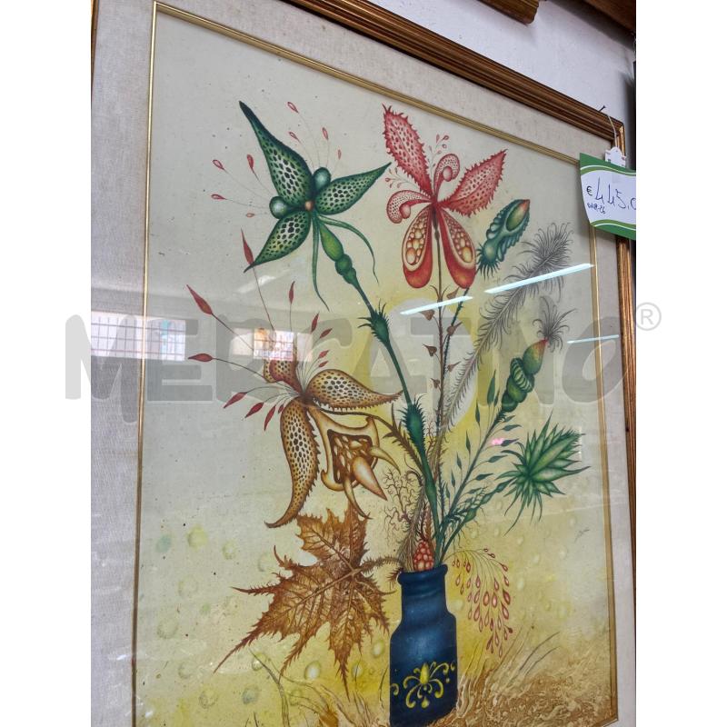 QUADRO DIPINTO VASO CON FIORI PITT ANTONIO CANNATA | Mercatino dell'Usato Mazara del vallo 5
