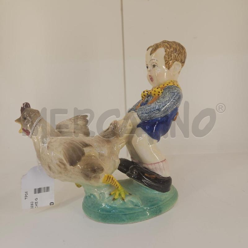 STATUETTA BIMBO CHE GIOCA CON LA GALLINA | Mercatino dell'Usato Mazara del vallo 4