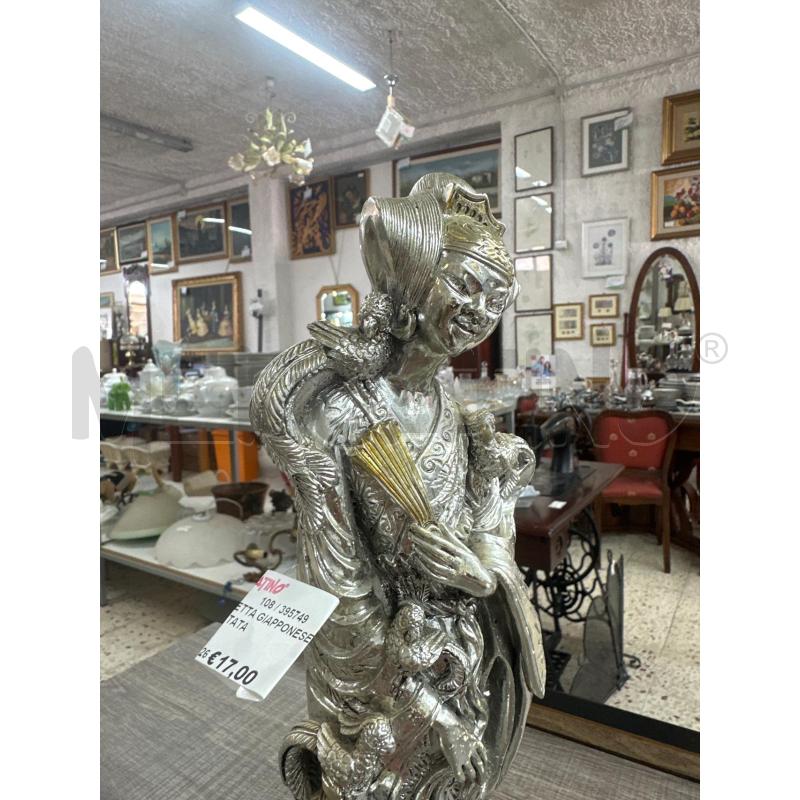 STATUETTA GIAPPONESE ARGENTATA | Mercatino dell'Usato Mazara del vallo 3