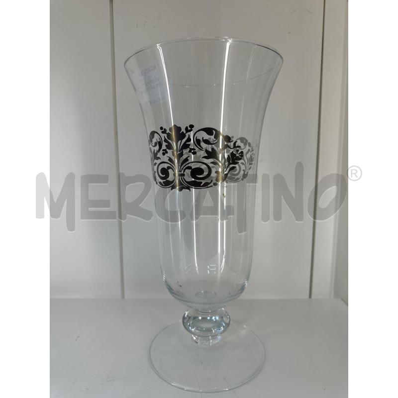 VASO IN VETRO CON DECORI ARGENTATI | Mercatino dell'Usato Mazara del vallo 4