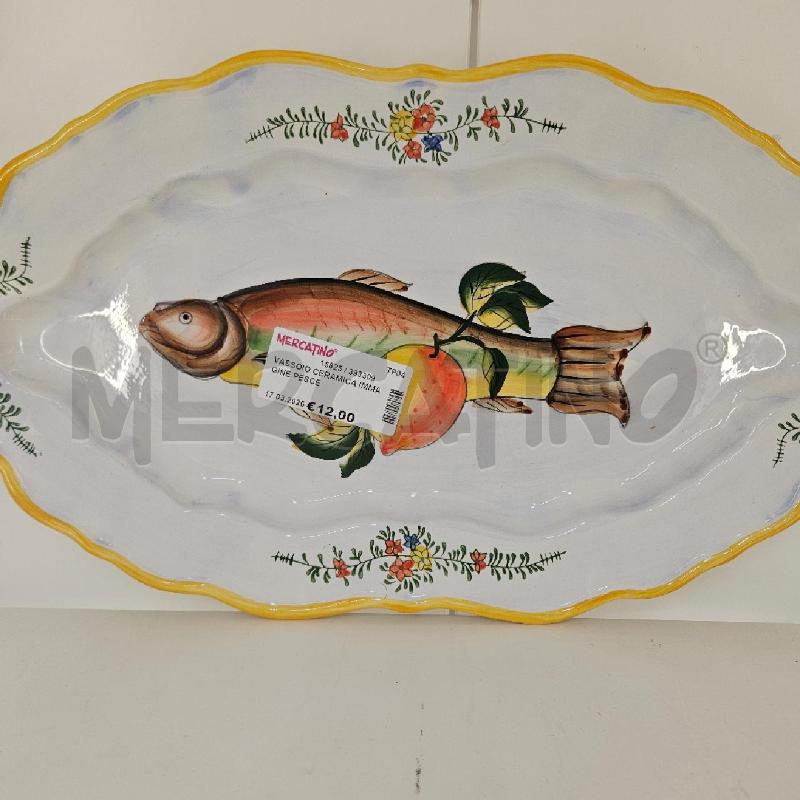 VASSOIO CERAMICA IMMAGINE PESCE | Mercatino dell'Usato Mazara del vallo 2