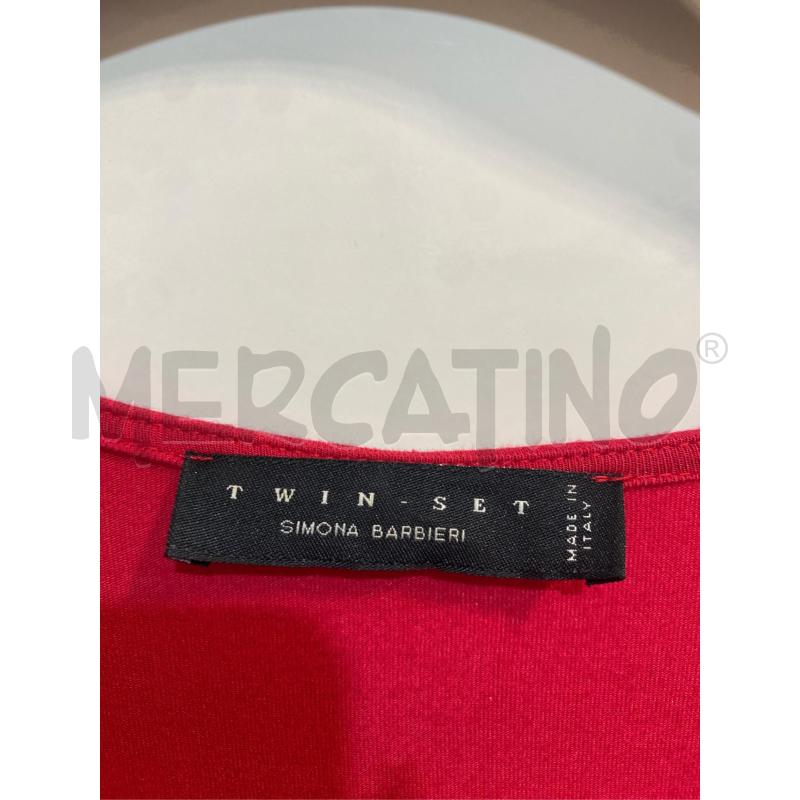 VESTITO DONNA ROSSO TWINSET | Mercatino dell'Usato Mazara del vallo 4