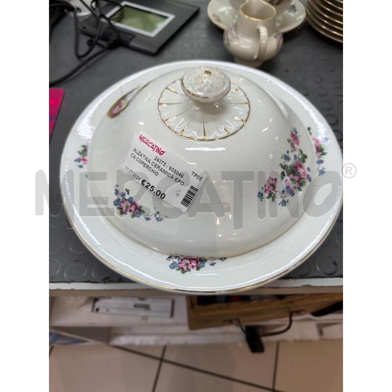 ALZATINA CERAMICA EPOCA COPERCHIO | Mercatino dell'Usato Trapani via libica 1