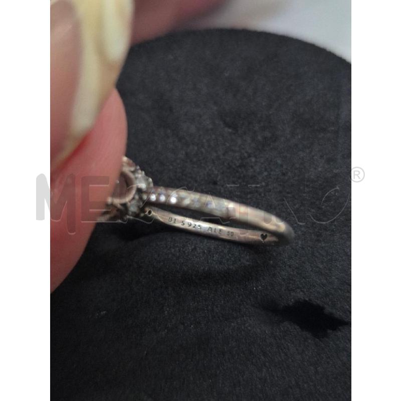 ANELLO DONNA PANDORA CORONA STRASS ARG  | Mercatino dell'Usato Trapani via libica 5