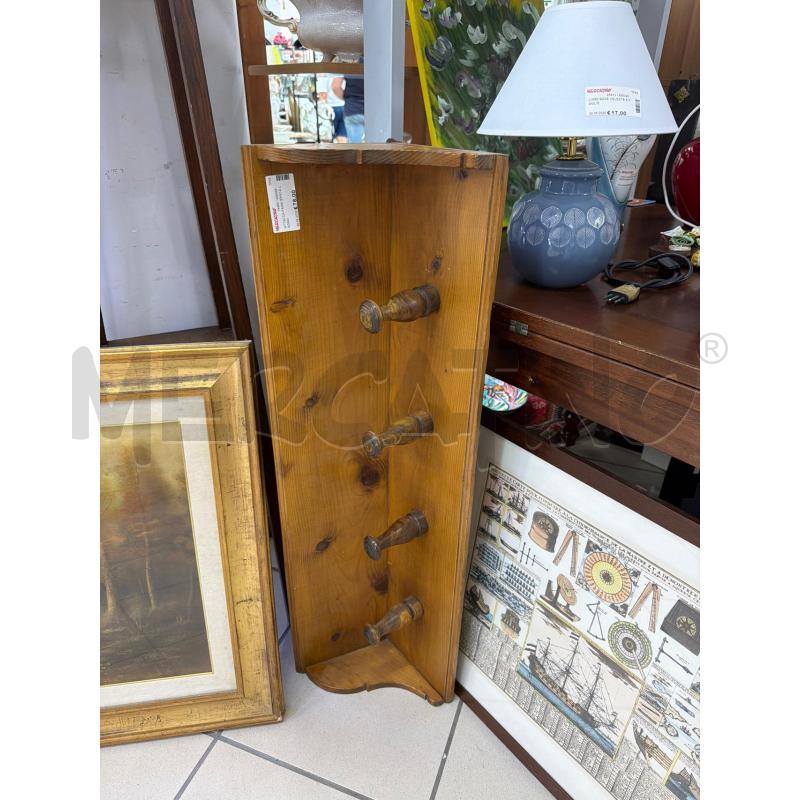 ATTACCA PANNI EPOCA LEGNO | Mercatino dell'Usato Trapani via libica 1