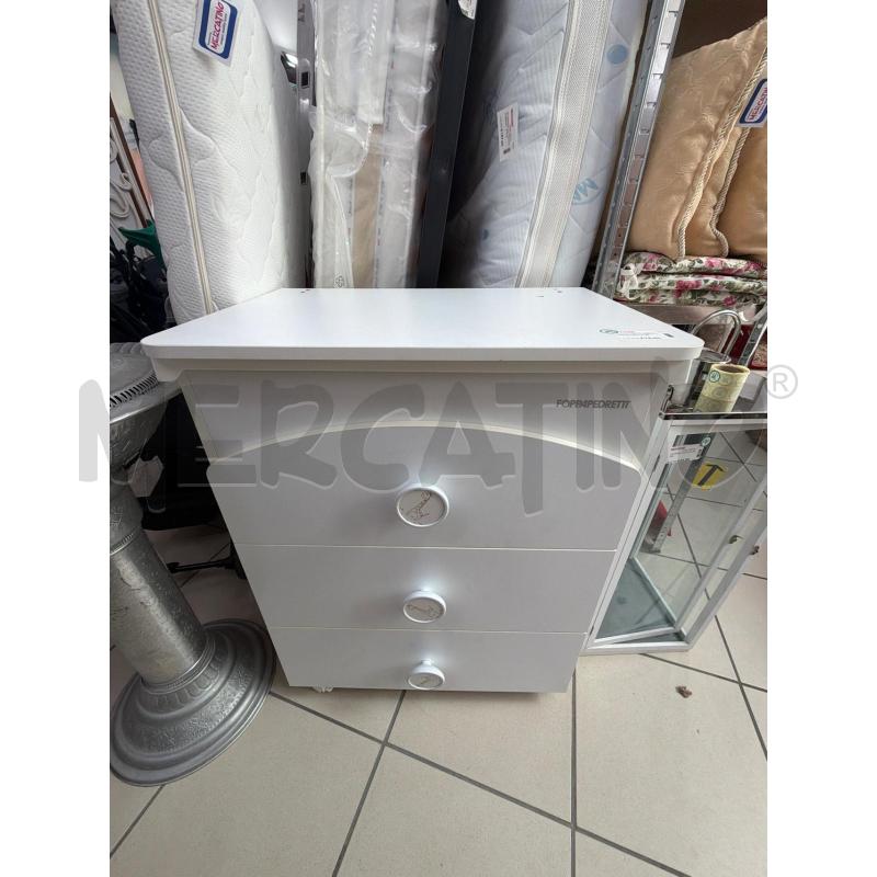 BAGNETTO 3 CASSETTI FOPPAPEDRETTI  BIANCO  | Mercatino dell'Usato Trapani via libica 1