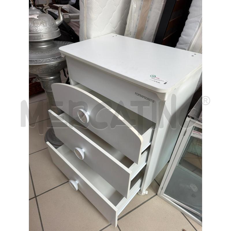BAGNETTO 3 CASSETTI FOPPAPEDRETTI  BIANCO  | Mercatino dell'Usato Trapani via libica 3